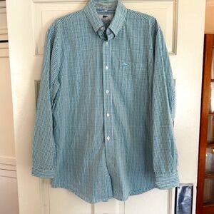 Southern Lure Plaid Oxford Shirt, Mens Medium
